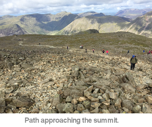 path approaching the summit